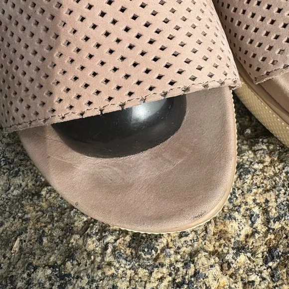 Eileen Fisher Women's Sport Perforated Nubuck Leather Platform Sandals | Barley