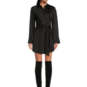 Elegant Black Shirt Dress