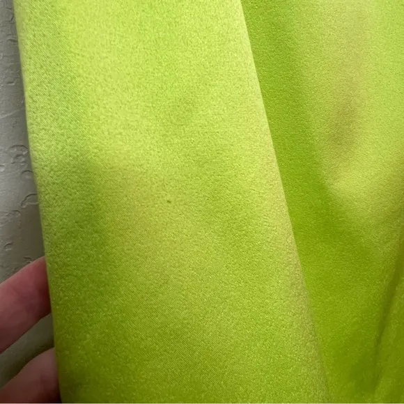 Eliat Elegant Lime Green One-Shoulder Dress Medium