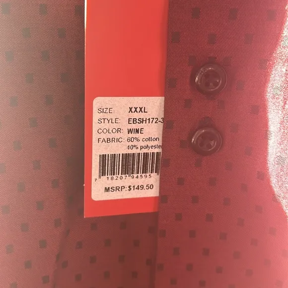 Elie Balleh Milano Italy Modern Fit Dress shirt size 3X
