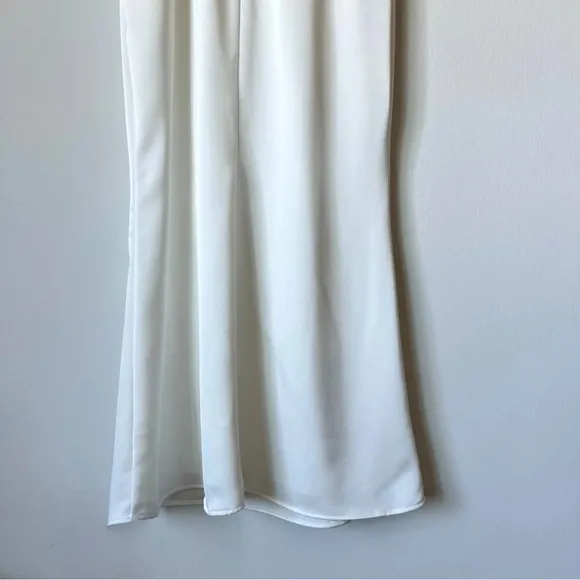 Elliatt Classic Cowl Neck Wedding Rehersal Reception Gown Dress for Bride Size S