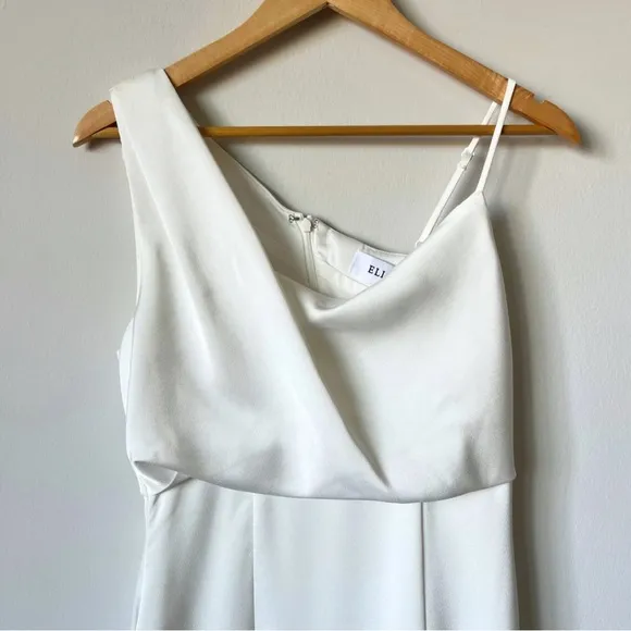 Elliatt Classic Cowl Neck Wedding Rehersal Reception Gown Dress for Bride Size S