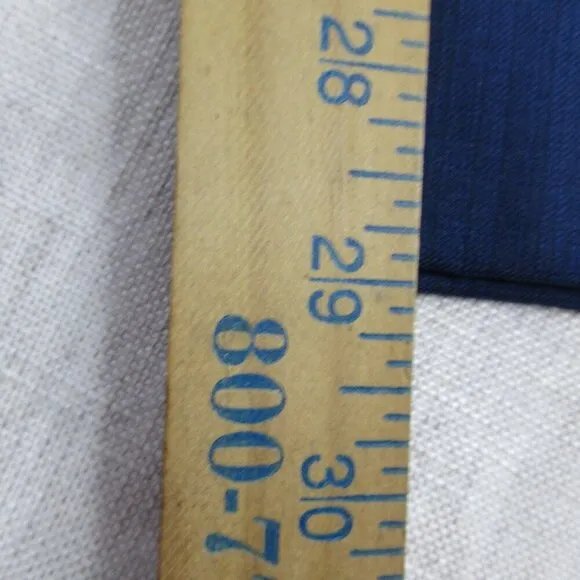 Emporio Armani Dress Pants Mens 56 Blue Virgin Wool Straight Flat Front Classic