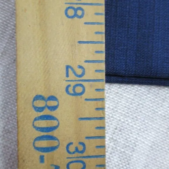Emporio Armani Dress Pants Mens 56 Blue Virgin Wool Straight Flat Front Classic