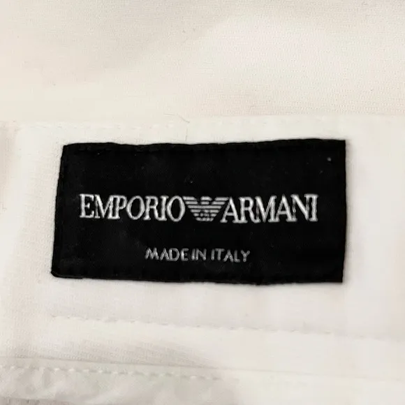 EMPORIO ARMANI- Men's Classic White Dress Pants Size 58