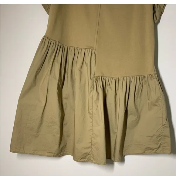 English Factory Tan Ruffle Sleeve babydoll modern feminine xs Dress
