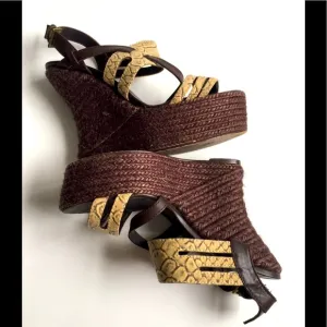 Espadrille Wedge Platform Sandals