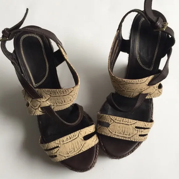 Espadrille Wedge Platform Sandals