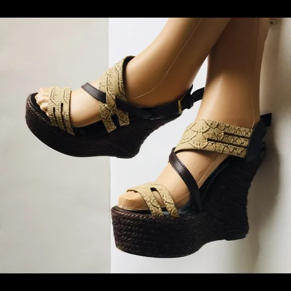 Espadrille Wedge Platform Sandals