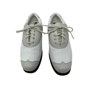 Etonic Golf Shoes Womens Size 6.5 White Waterproof Spikes