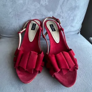 Etro Milano  Women's Red Sandals made in Italy