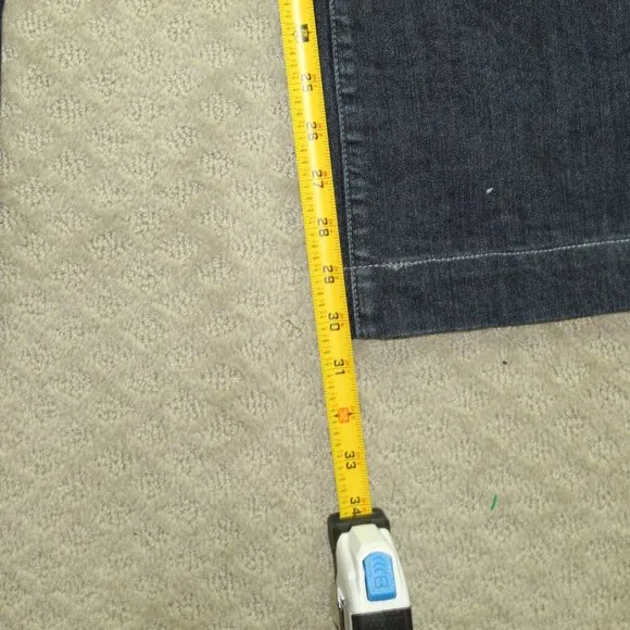 EUC 7 For All Mankind the Slim Trousers Low Rise Wide Leg 31 / 10