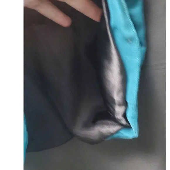 EUC! Domenico Vacca Beautiful Classic Designer Dress Solid Teal Shade Size 42IT