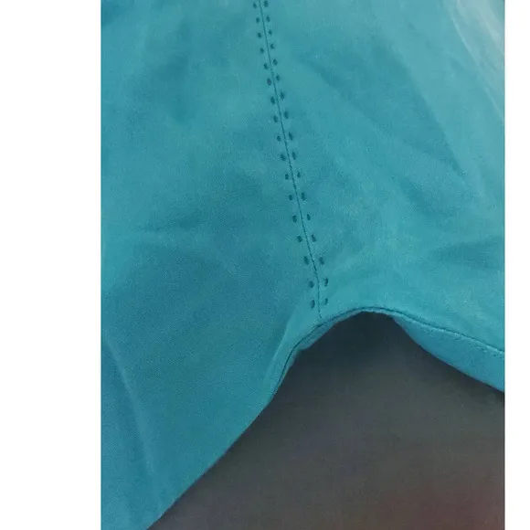 EUC! Domenico Vacca Beautiful Classic Designer Dress Solid Teal Shade Size 42IT