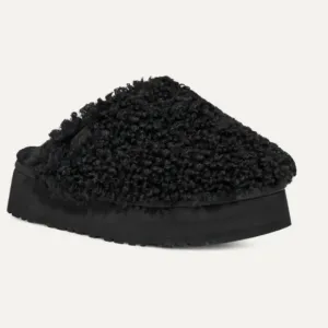EUC UGG Maxi Curly Platform Slide / Slipper Womens US Size 9