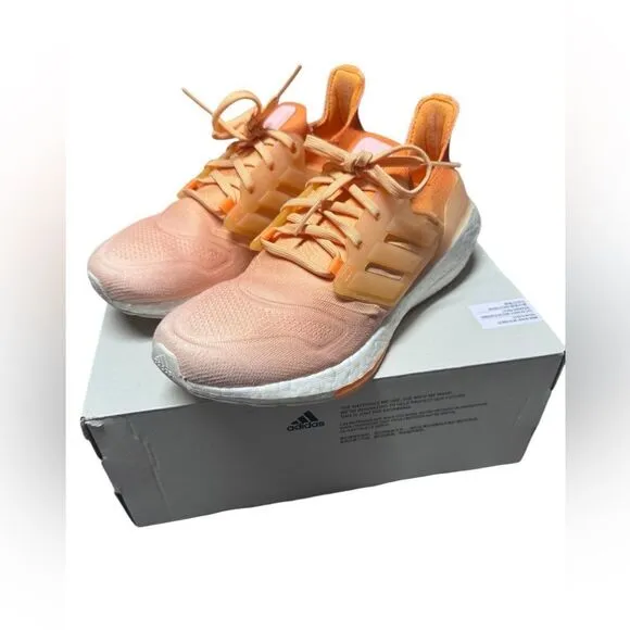 Euc with box Adidas UltraBoost 22 W - Flash Orange GX8018 athletic sneakers 6.5y
