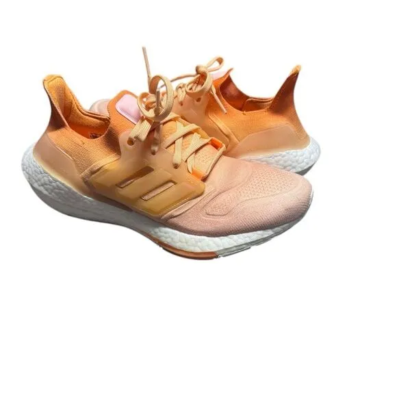 Euc with box Adidas UltraBoost 22 W - Flash Orange GX8018 athletic sneakers 6.5y