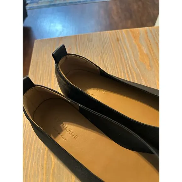 Everlane Ballet Flat The Day Glove Black Glove Italian Leather Shoe Women's 9.5