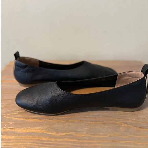 Everlane Ballet Flat The Day Glove Black Glove Italian Leather Shoe Women's 9.5