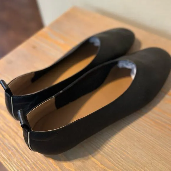Everlane Ballet Flat The Day Glove Black Glove Italian Leather Shoe Women's 9.5