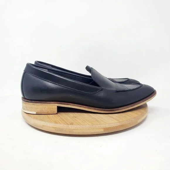 Everlane Modern Loafer Shoes Womens 7 Black Leather Slip On Pointed Toe