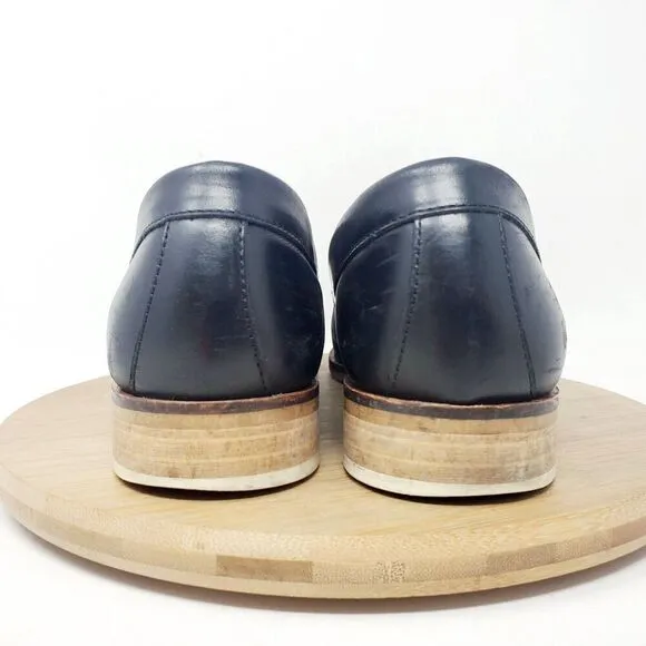 Everlane Modern Loafer Shoes Womens 7 Black Leather Slip On Pointed Toe