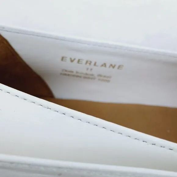 Everlane SZ 11 The Modern Loafer in White NEW