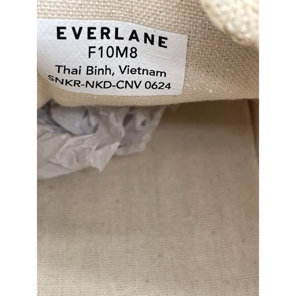 Everlane The Tread Bare Sneaker Womens Sz 10 Canvas Low Top Sneakers Retro