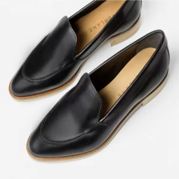 Everlane Women's Black The Modern Loafer Italian Leather SZ 9