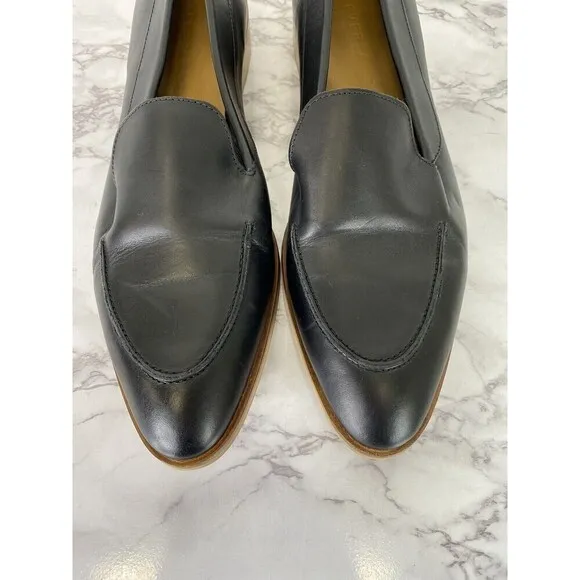 Everlane Women's Black  The Modern Loafer Itanian Leather  SZ 10.5