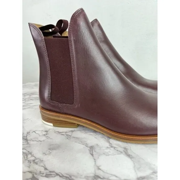Everlane Women's Burgundy The Modern Chelsea Boot Sz 7.5