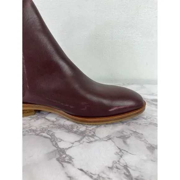 Everlane Women's Burgundy The Modern Chelsea Boot Sz 7.5