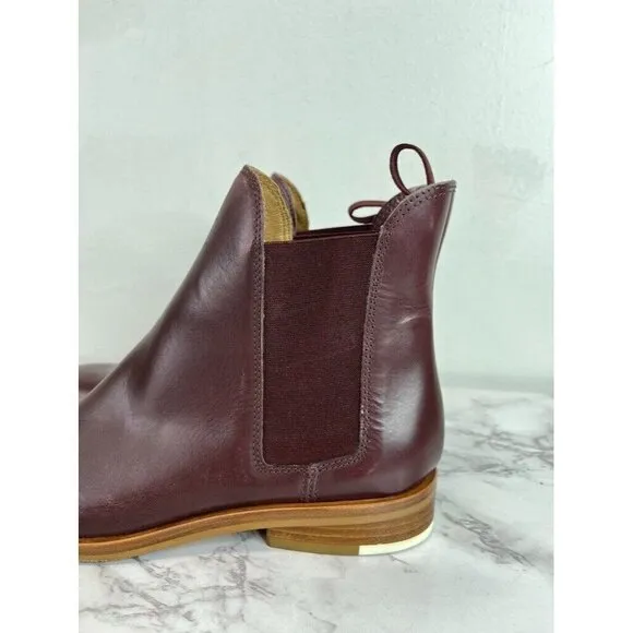 Everlane Women's Burgundy The Modern Chelsea Boot Sz 7.5