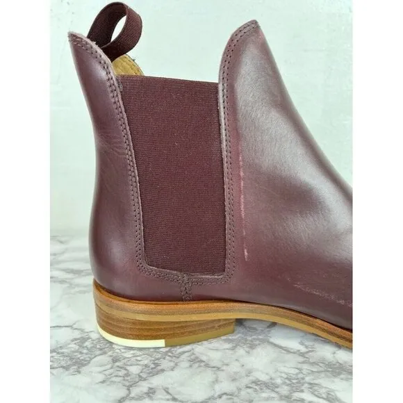 Everlane Women's Burgundy The Modern Chelsea Boot Sz 7.5