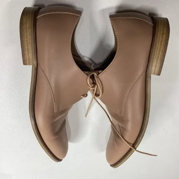 Everlane Womens Tan Khaki The Modern Oxford‎ Shoes Size 8 Made In Italy