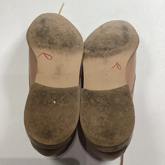 Everlane Womens Tan Khaki The Modern Oxford‎ Shoes Size 8 Made In Italy