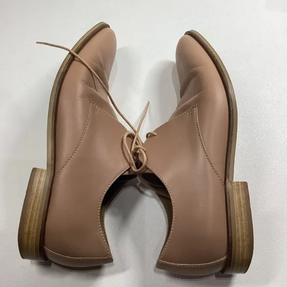 Everlane Womens Tan Khaki The Modern Oxford‎ Shoes Size 8 Made In Italy