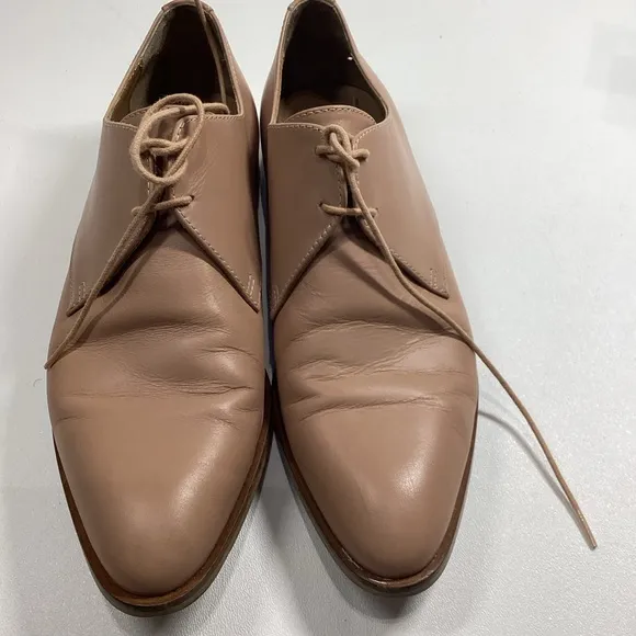Everlane Womens Tan Khaki The Modern Oxford‎ Shoes Size 8 Made In Italy