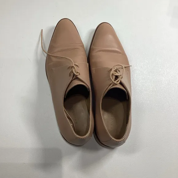 Everlane Womens Tan Khaki The Modern Oxford‎ Shoes Size 8 Made In Italy