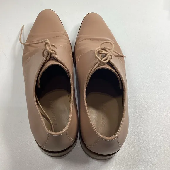 Everlane Womens Tan Khaki The Modern Oxford‎ Shoes Size 8 Made In Italy