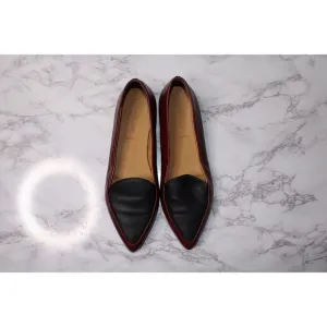 Everlane Womens The Modern Flat Point Burgundy Sz 10