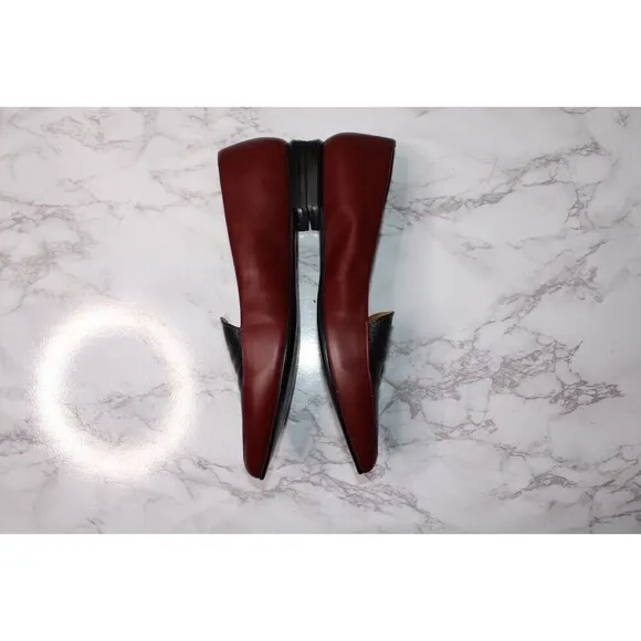 Everlane Womens The Modern Flat Point Burgundy Sz 10