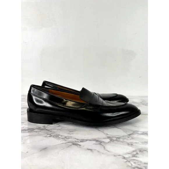 Everlane Women's The Modern Penny Loafer Black Sz 8