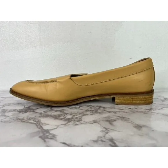 Everlane Women's Yellow  The Modern Loafer Italian Leather SZ 9.5