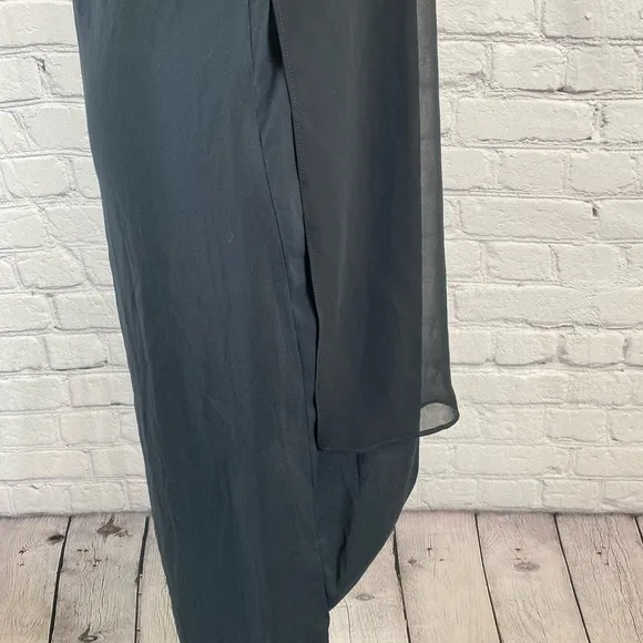 Express Asymmetrical Black Sheath Maxi Dress NWT XS Formal Little Black Dress