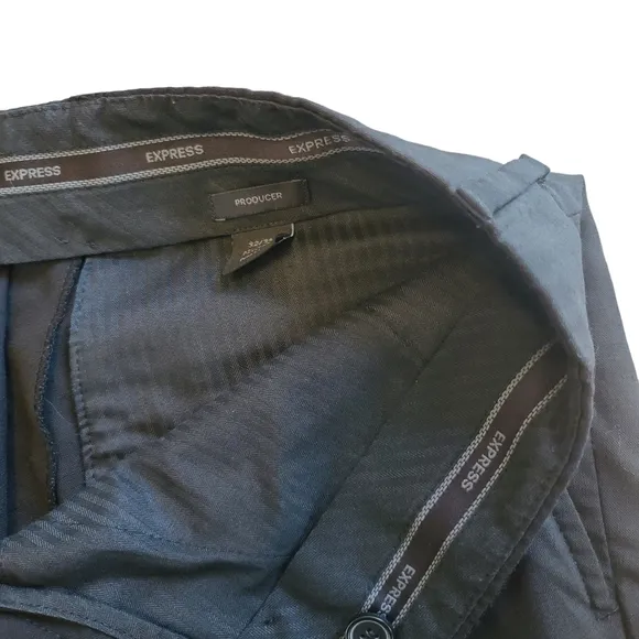 Express Producer men's dress pants black Black size 33 x 34 modern fit