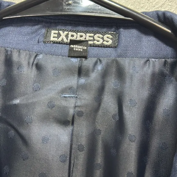 Express producer modern fit suit wool blend blue 40R 34x30