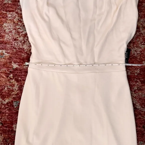 Express White Midi Dress | Cap Sleeves | Modern Chic | NWT Size M