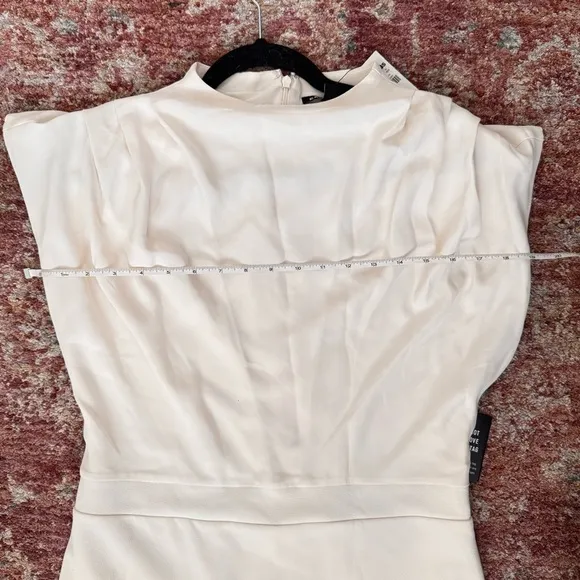 Express White Midi Dress | Cap Sleeves | Modern Chic | NWT Size M