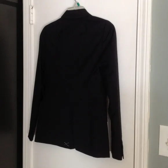 Factory black blazer classic work double button